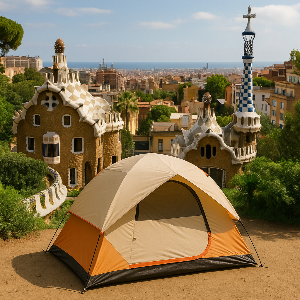 acampada libre en Barcelona