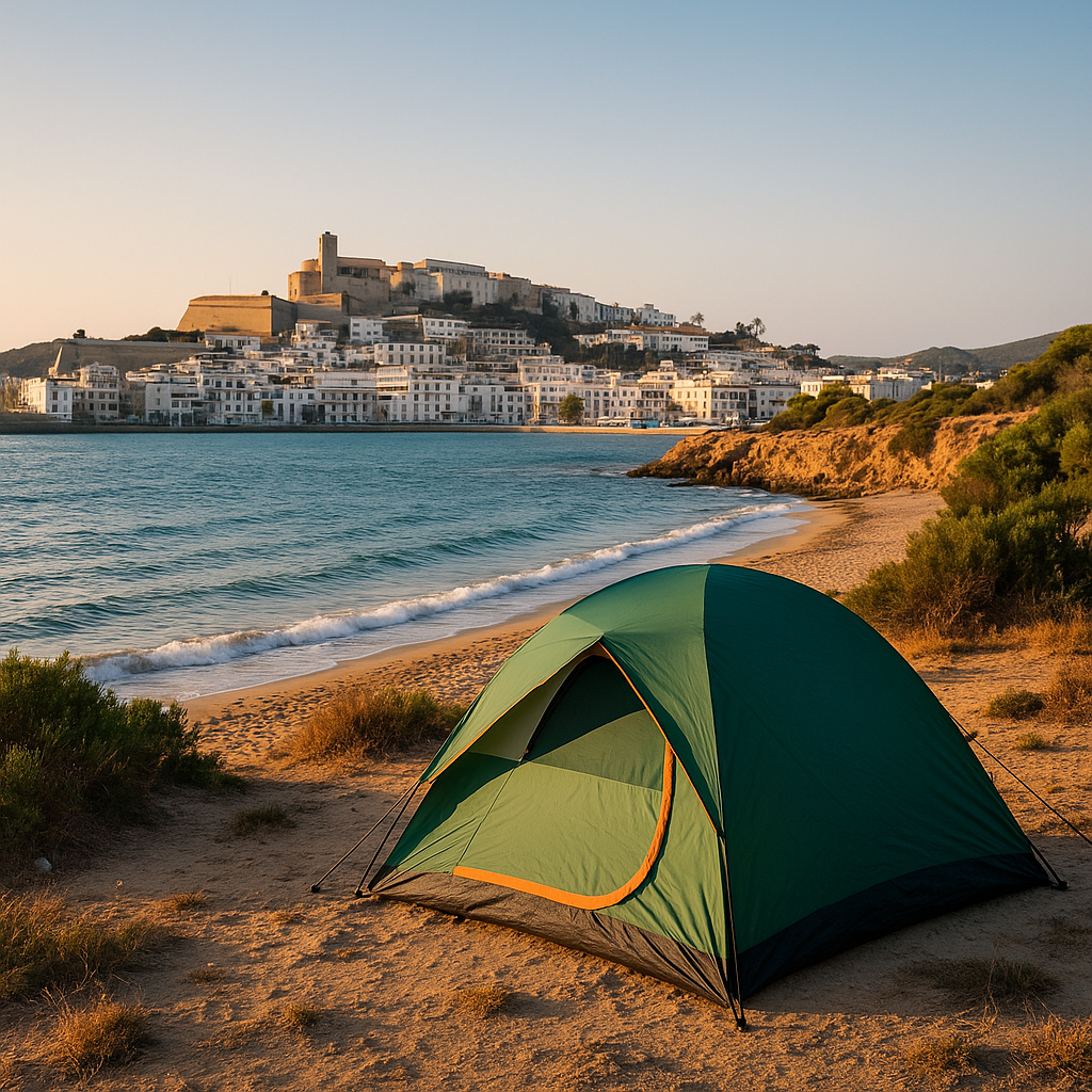 acampada libre en Ibiza