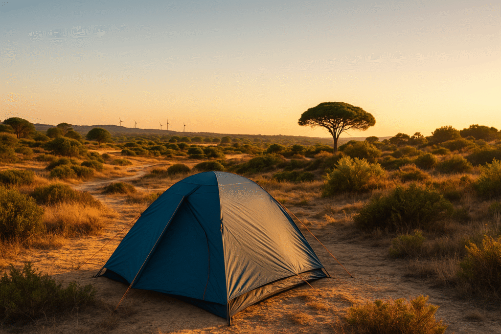 acampada libre en Huelva