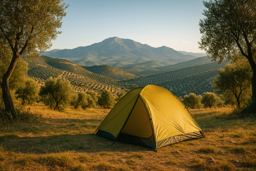 acampada libre en Jaén