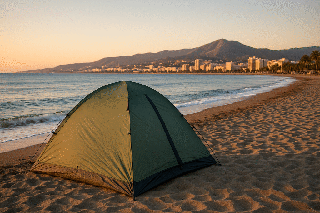 acampada libre en Málaga