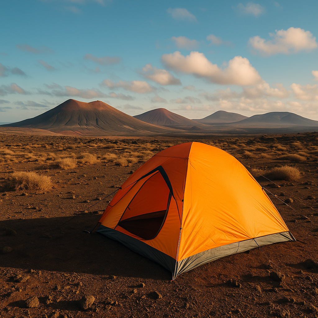 acampada libre en Lanzarote